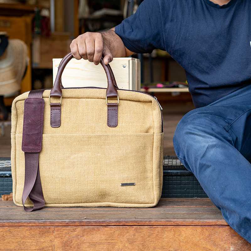 Laptop Bag Beige