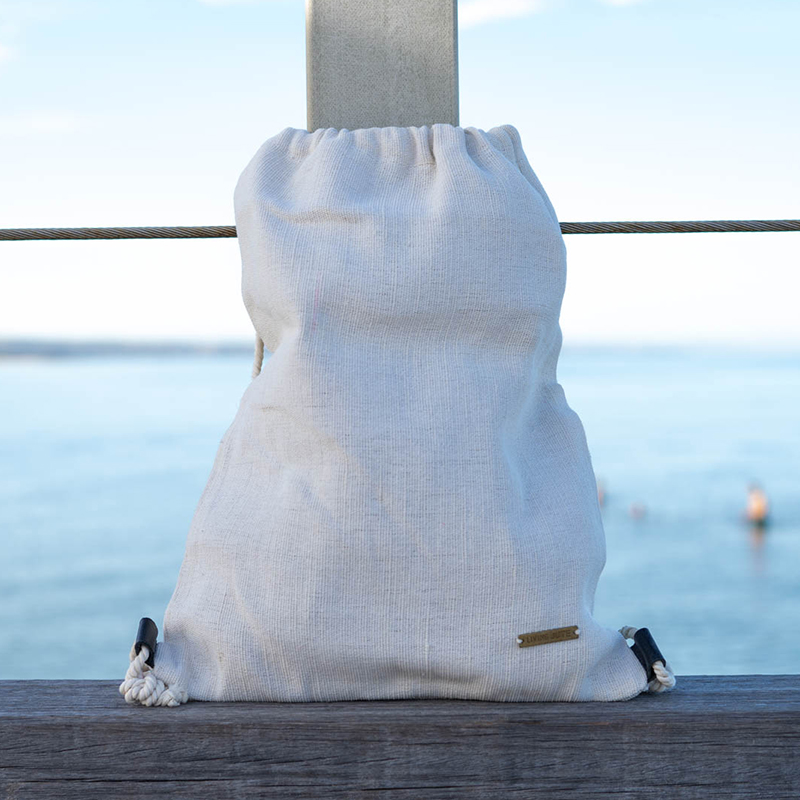 Drawstring Bag White